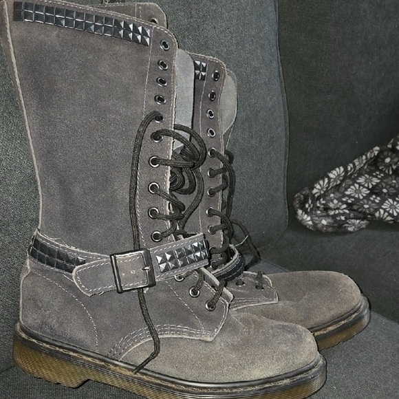 RARE! Dr. Martens Janice Studded Boots - Picture 2 of 5